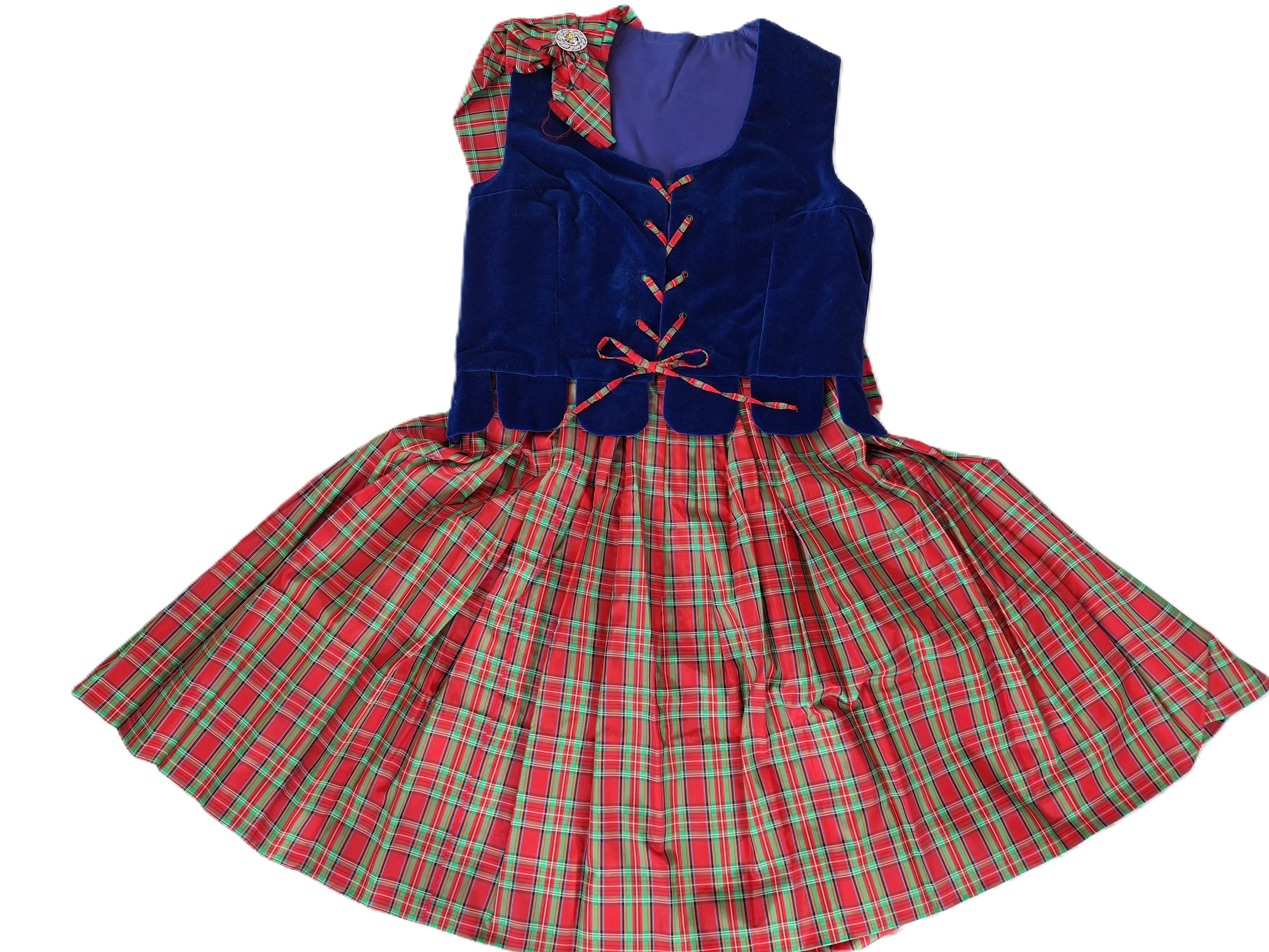 Aboyne Outfit - Vest, Skirt, Plaid and Brooch - 250114E