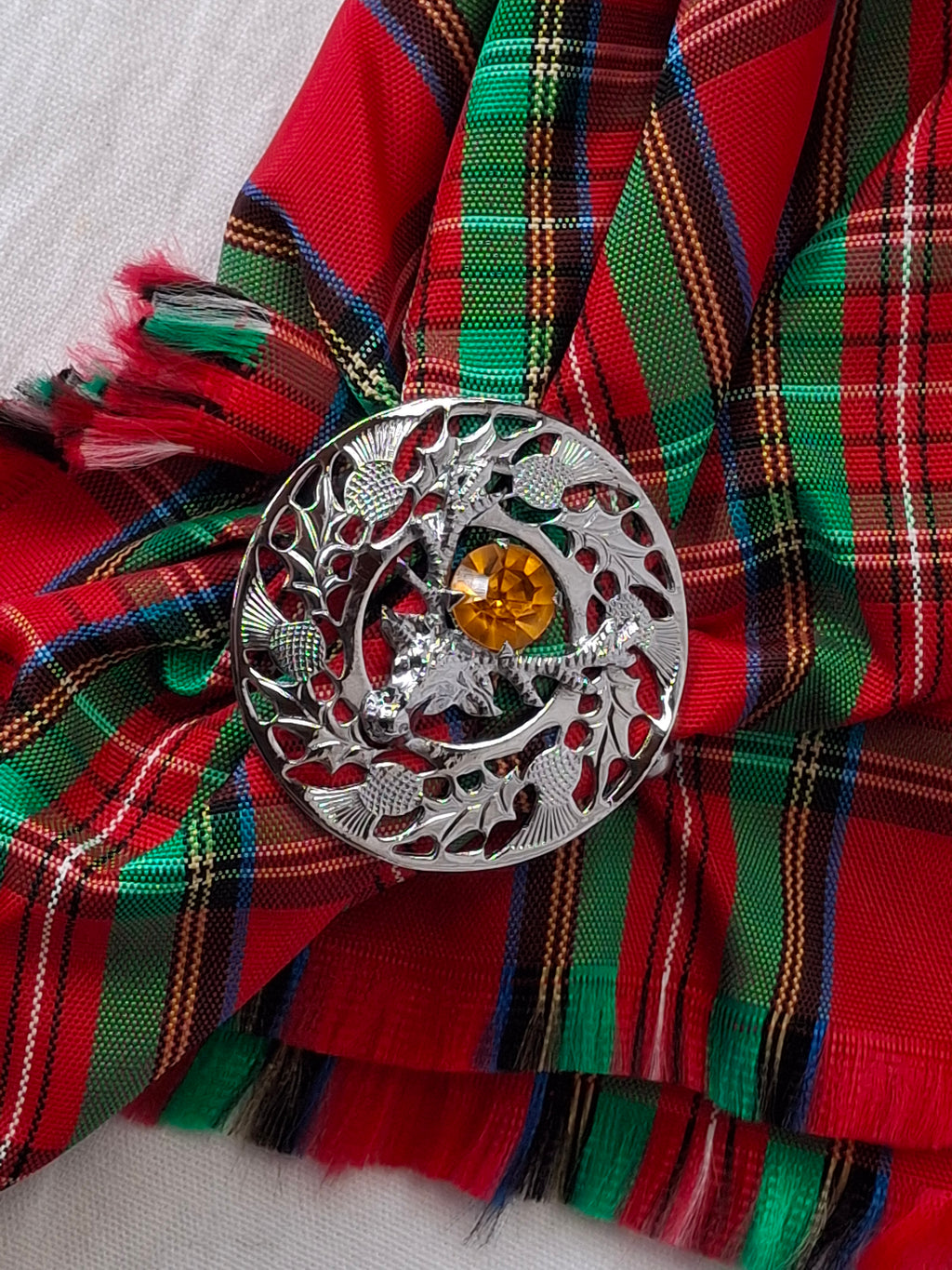 Aboyne Outfit - Vest, Skirt, Plaid and Brooch - 250114E