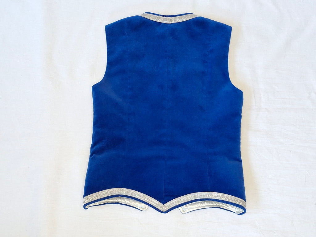 Blue Highland Outfit - Vest, Kilt and Blouse - 250531A