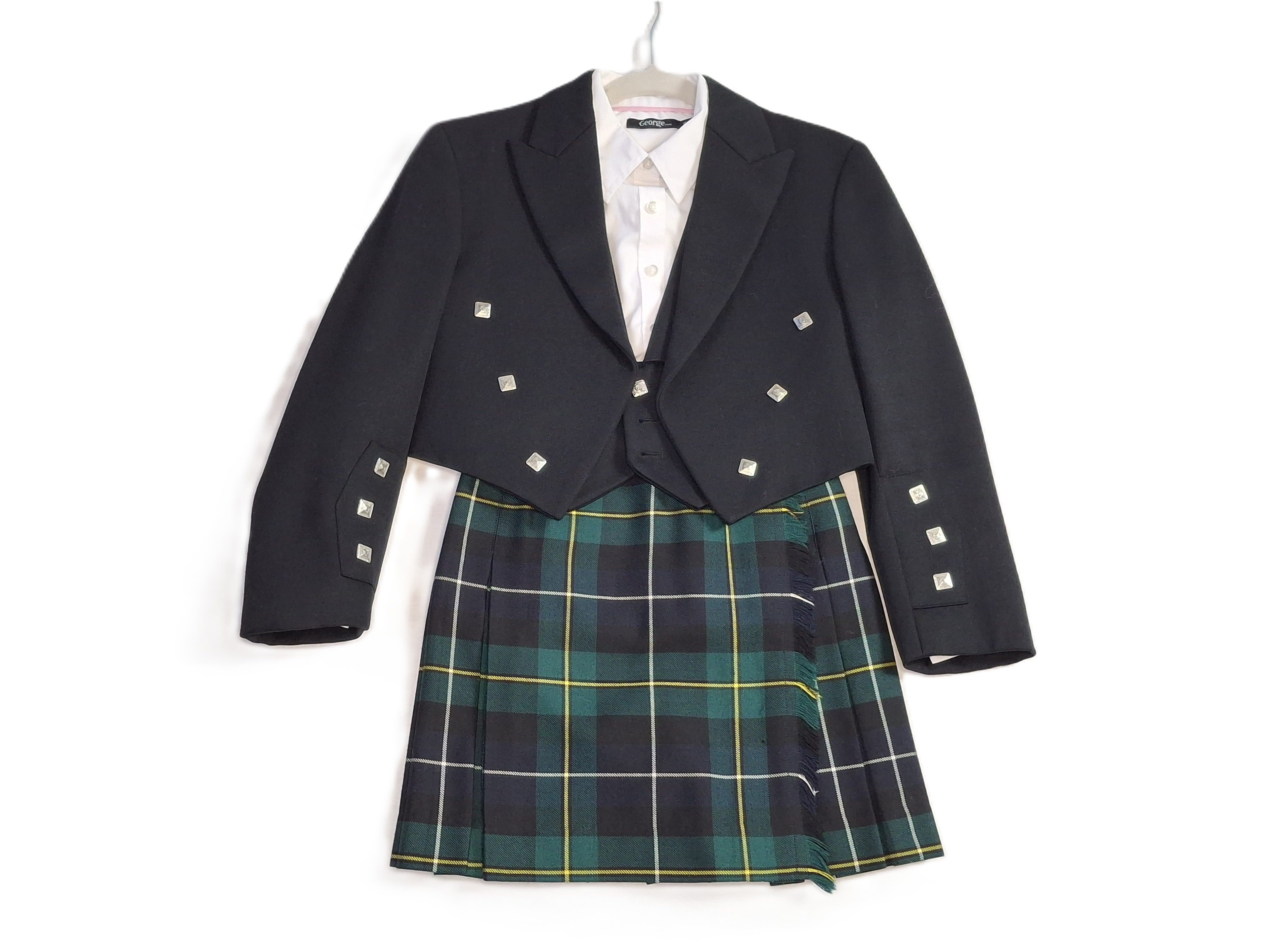 Boys Highland Outfit - Prince Charlie Jacket, Vest, Kiltie and Glengarry - 250709B