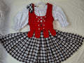 Aboyne Outfit - Vest, Skirt, Plaid, Blouse and Petticoat- 260713B