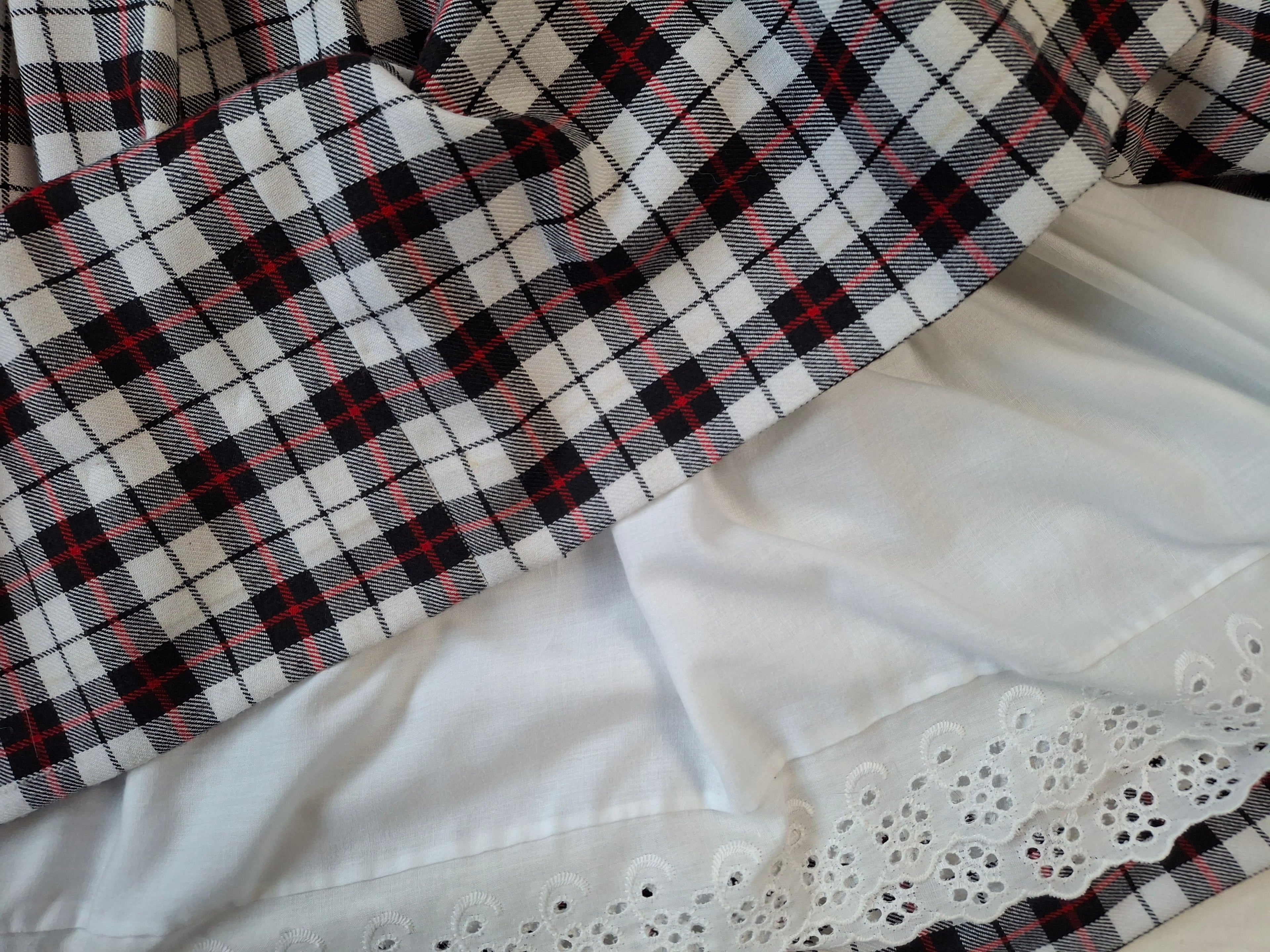 Aboyne Outfit - Vest, Skirt, Plaid, Blouse and Petticoat- 260713B