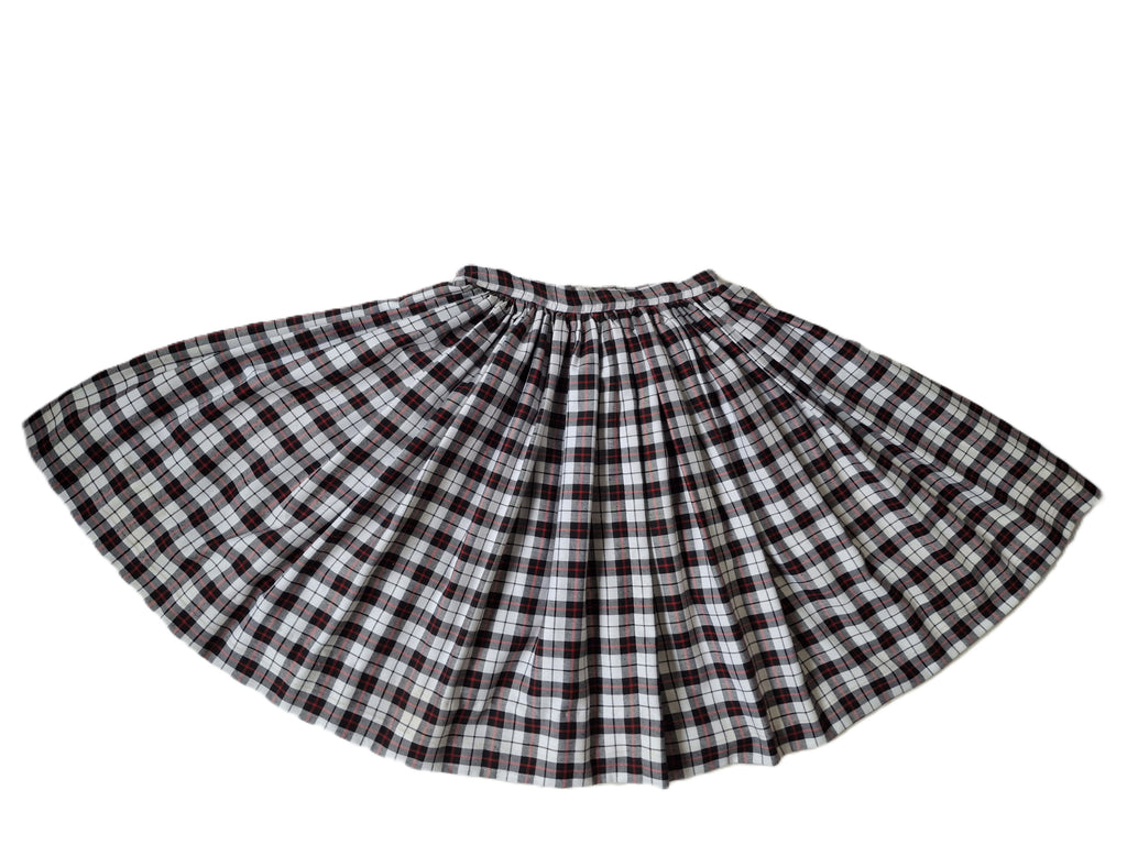 Aboyne Outfit - Vest, Skirt, Plaid, Blouse and Petticoat- 260713B